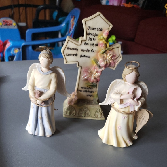 2 Angels and Cross Set - Picture 2 of 13